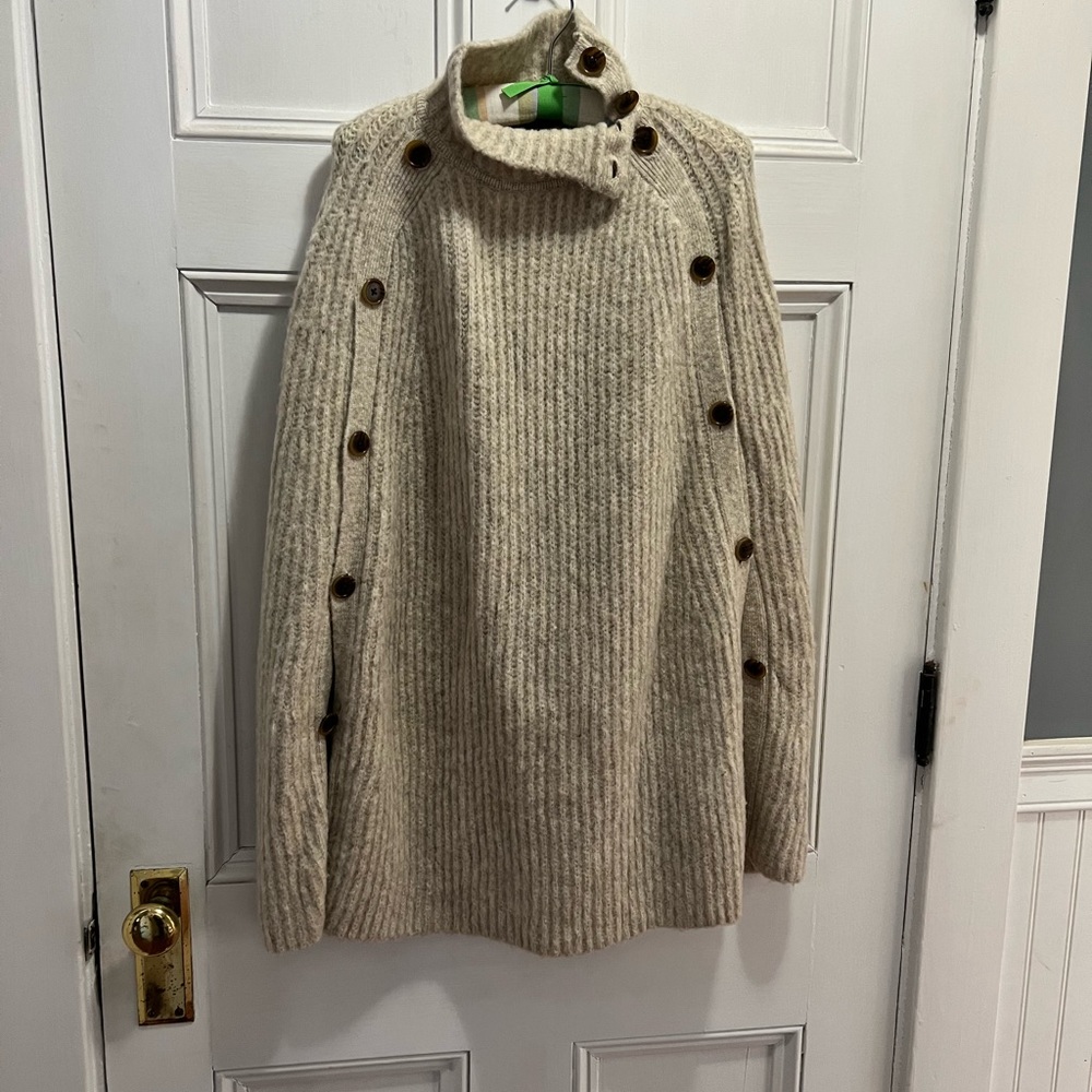 J crew sweater cape